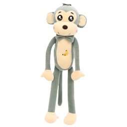 吉娅乔（Ghiaccio）贝贝猴毛绒玩具公仔小猴子软抱枕新款可爱布娃娃毛绒公仔 绿色 40CM