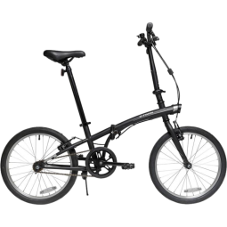 迪卡侬城市20寸自行车 VELO PLIANT TILT 100 无挡泥板 2430961黑色