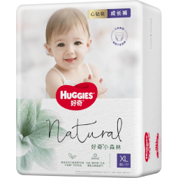 好奇（Huggies）心钻装小森林成长裤XL32片(12-17kg)加大号婴儿尿不湿超薄拉拉裤