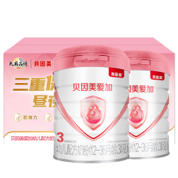 贝因美（Beingmate）大国品牌礼盒 爱加3段配方奶粉800g*2罐 含乳铁蛋白核苷酸益生元