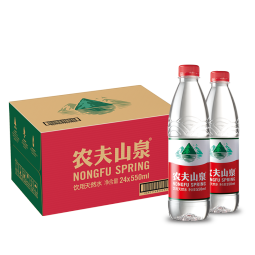 农夫山泉 饮用水 饮用天然水550ml普通装1*24瓶 整箱装