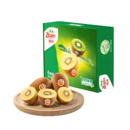 佳沛（zespri）新西兰阳光金奇异果6粒装 经典果  单果约85-102g 生鲜水果