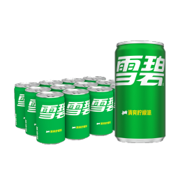 雪碧 Sprite 汽水饮料 200ml*12罐 整箱装 迷你摩登罐整箱装