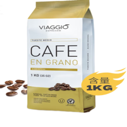 VIAGGIO ESPRESSO西班牙进口咖啡豆 醇厚顺滑深度烘培 大师拼配低酸咖啡豆  1KG装 【深度烘焙】1KG装