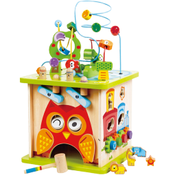 Hape儿童玩具多功能游戏盒1-3-6岁拼搭拼插森林动物游戏盒男女孩礼物 森林动物游戏盒E8341