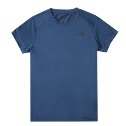 The North Face北面短袖男装2022春夏新款T恤上衣运动户外舒适透气快干半袖| N4L/蓝色 XL