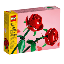 乐高（LEGO）积木玫瑰花 花束拼搭 限量收藏款 女孩玩具 生日礼物 玫瑰花