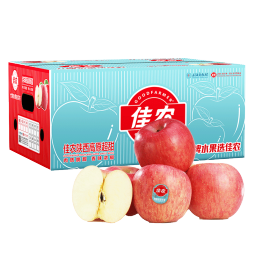佳农 陕西洛川苹果红富士5kg 单果克重约160g-200g  水果 生鲜礼盒
