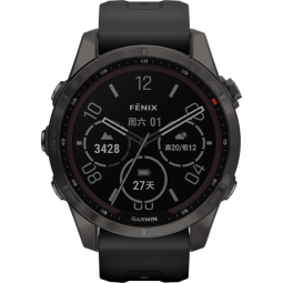 佳明(garmin)fenix7s太阳能蓝宝石dlc碳黑旗舰版血氧跑步高尔夫户外
