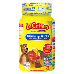 小熊糖L’ilCritters丽贵  复合维生素VC软糖含叶黄素 儿童营养软糖零食 70粒 2岁及以上 美国进口