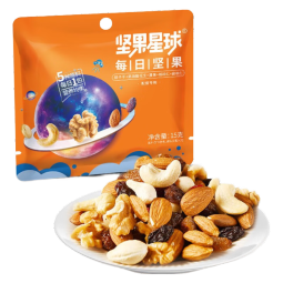 沃隆坚果星球超级每日坚果成长款健康零食大礼包孕妇休闲零食干果炒货 坚果星球橙款15g*30