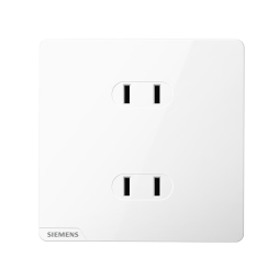 西门子（SIEMENS） 【清单报价】皓彩雅白色无边框大面板 开关插座面板家用暗装86型 10A四孔