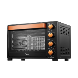 美的（Midea）家用大容量35L电烤箱 多功能 上下管独立控温 专业烘焙广域调温 易操作T3-L326B 黑色