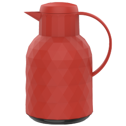 乐唯诗（NERVISHI） 保温壶家用办公室保温瓶热水瓶车载水壶暖水壶玻璃内胆开水瓶 中国红1L
