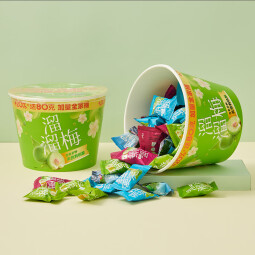 溜溜梅全家桶梅子组合 网红梅子组合话梅西梅雪梅青梅 新加量桶480g
