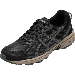 亚瑟士ASICS男鞋跑步鞋透气缓震运动鞋越野跑鞋 GEL-VENTURE 6 黑灰色 41.5
