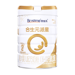 合生元（BIOSTIME）派星 较大婴儿配方奶粉 2段(6-12个月) 法国原装原罐进口 900克