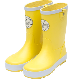 kocotree儿童雨鞋男童可爱雨靴防滑学生专用水鞋女童公主宝宝四季通用 黄色 29码