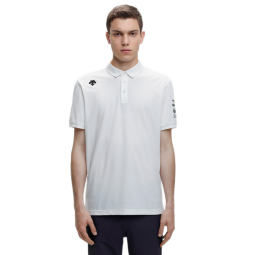 DESCENTE迪桑特 TOUGH男士运动休闲短袖POLO衫 白色-WT XL(180/100A)