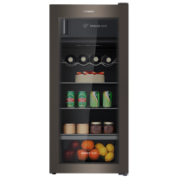 海信（Hisense）125升冰吧家用客厅办公室厅吧小冰箱 冷藏展示柜净味保鲜 一级能效茶叶饮料柜JC-125VUT以旧换新