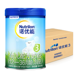 诺优能活力蓝罐（Nutrilon）幼儿配方奶粉（12—36月龄 3段）800g*6听