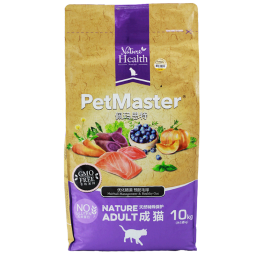 佩玛思特PetMaster天然猫粮三文鱼蔬果无麸谷去毛球营养增肥成猫粮10kg