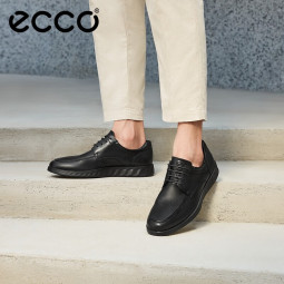 爱步（ECCO）商务皮鞋男 德比鞋男士皮鞋通勤商务休闲鞋男鞋 S轻巧混合520324 黑色52032401001 42