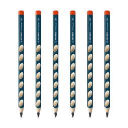 思笔乐（STABILO）洞洞笔铅笔 小学生文具 德国易抓握儿童正姿铅笔 经典款6支装322 HB 儿童铅笔1