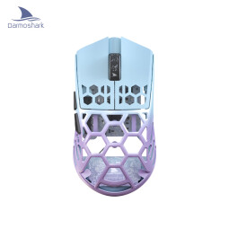 Darmoshark达摩鲨 M2 镁合金三模无线鼠标 蓝牙2.4G有线 36克轻量化鼠标 电竞游戏鼠标 PAW3395对称鼠标 M2【仙紫】