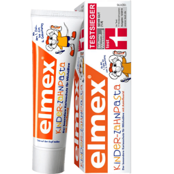 ELMEXELMEX儿童欧洲原装进口牙膏含氟防蛀 成人易洁净低泡牙膏 0-6岁牙膏50ml