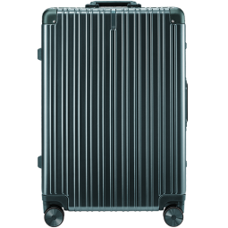 90分PC旅行箱轻质铝框行李箱防刮大容量拉杆箱26英寸托运箱橄榄绿