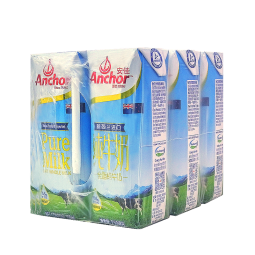 安佳（Anchor）3.6g蛋白质 全脂纯牛奶 250ml*6盒 体验装新西兰进口草饲牛奶