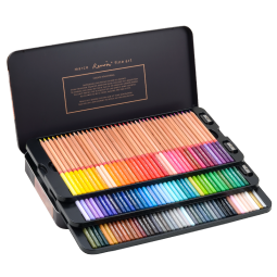 马可（MARCO）彩铅 120色油性彩色铅笔 美术设计专业手绘画画彩铅笔铁盒套装（配笔刨）雷诺阿系列3100-120TN