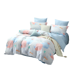 百丽丝水星家纺出品 床上四件套纯棉被套床单套件 床上用品被罩被单