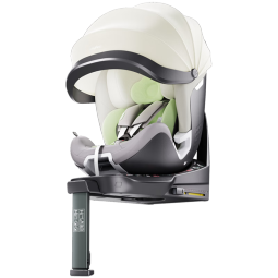 宝贝第一（Babyfirst）灵悦Pro婴儿童安全座椅汽车用约0-4-7岁宝宝车载可躺 椰奶白R155A