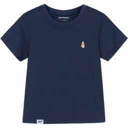 暇步士童装男童女童T恤夏季新款大童舒适短袖T恤 藏蓝 140cm