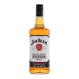 金宾（Jim Beam）波本 威士忌 白占边 调和型 洋酒 1L 新老包随机发