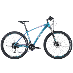 喜德盛（xds） 山地自行车英雄600油碟 27速变速 线控前叉 x6铝合金变色车架 焕彩蓝紫17寸(身高165-185)