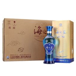 洋河 蓝色经典 海之蓝 浓香型白酒 52度 480ml*6瓶 整箱装