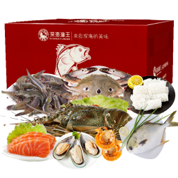 【现货】海鲜颂 海鲜礼盒中秋礼品年货生鲜礼品海鲜水产大礼包 398套餐（约2.85kg/6种)