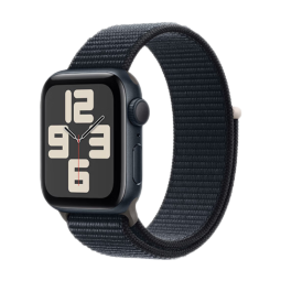 Apple/苹果 Watch SE 2023款智能手表GPS款40毫米午夜色铝金属表壳午夜色回环式运动型表带 MRE03CH/A