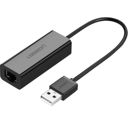 绿联 USB转RJ45网线转接头百兆有线网卡千兆扩展坞外置网口转换器 适用笔记本电脑台式机 USB百兆网卡