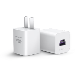 华为原装冰糖全能氮化镓充电器（Max 40W）标准版单头 兼容适配苹果iPhone15ProMax手机 USB-C/A融合口