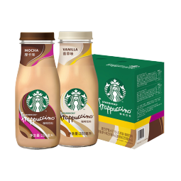 星巴克（Starbucks）星冰乐 摩卡+香草281ml*6 即饮咖啡饮料礼盒（新老包装随机发）