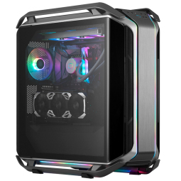酷冷至尊(CoolerMaster)C700M EATX全塔台式电脑机箱 支持420散热水冷/单侧双曲钢化玻璃/机身ARGB灯效/4090