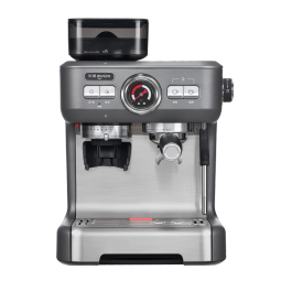 东菱（Donlim）咖啡机 咖啡机家用 意式半自动 双加热系统 研磨一体 蒸汽打奶泡 好礼推荐 DL-5700D钛金灰