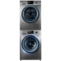 小天鹅（LittleSwan）洗烘套装10kg滚筒洗衣机全自动+热泵烘干机 水魔方 智能 以旧换新TG100V868WMADY+TH100VH868WY