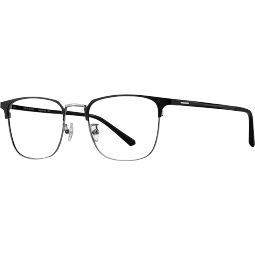 海伦凯勒（HELEN KELLER） 大脸眼镜框男士近视眼镜新款光学镜复古眉形方框防蓝光 蔡司佳锐1.60镜片+镜框