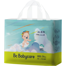 bc babycareAir pro新升级呼吸 拉拉裤 成长裤 婴儿尿不湿 裤 新老包装随机发 XXXL24片(拉拉裤)