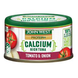 西部约翰（JOHN WEST）番茄洋葱金枪鱼罐头 90g/罐 蛋白质优钙系列 原装进口 经典小绿罐